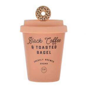 DW HOME Hand poured Black Coffee and Toasted Bagel. Single wick. 11.4 ozs. New
